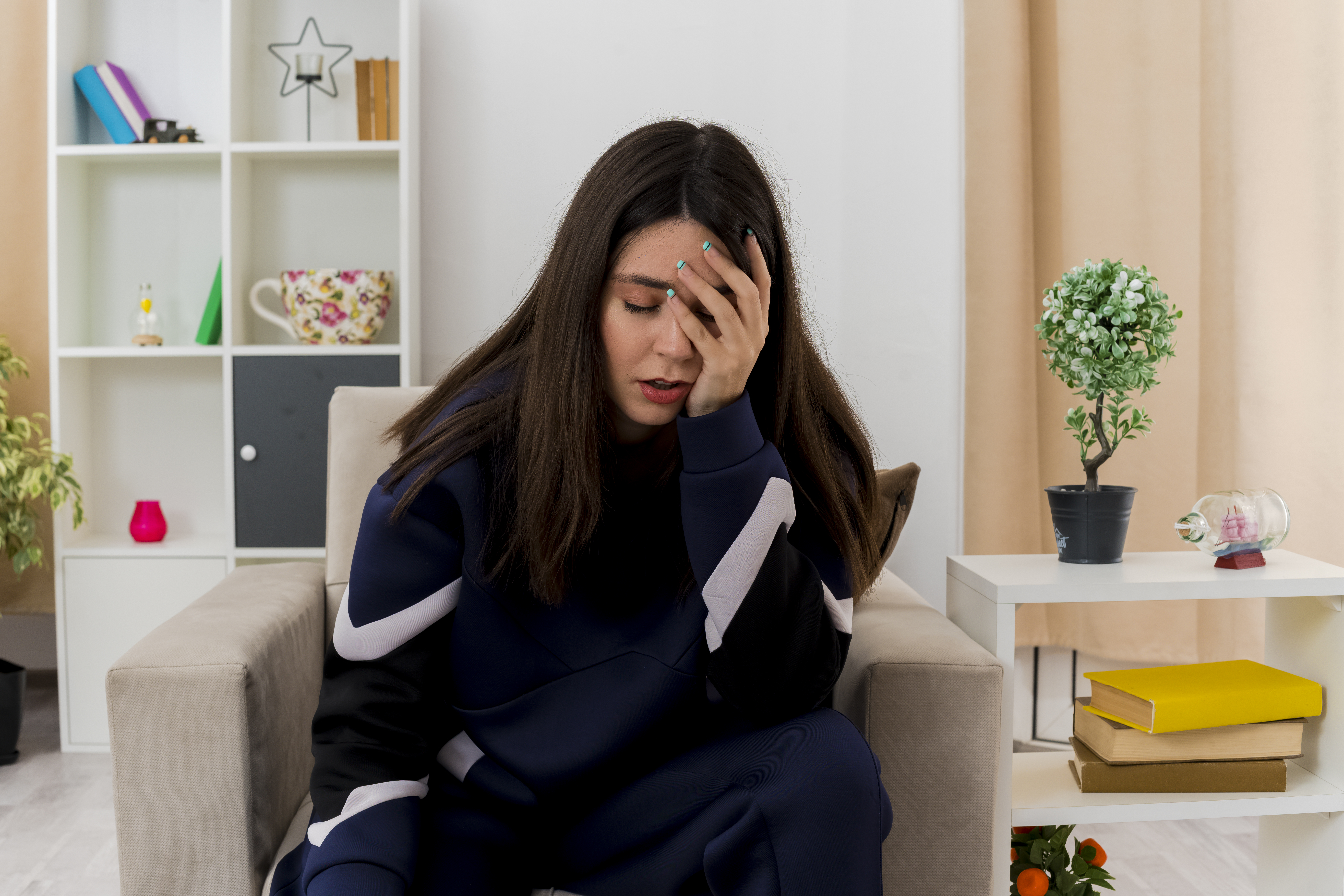 girl suffering from OCD